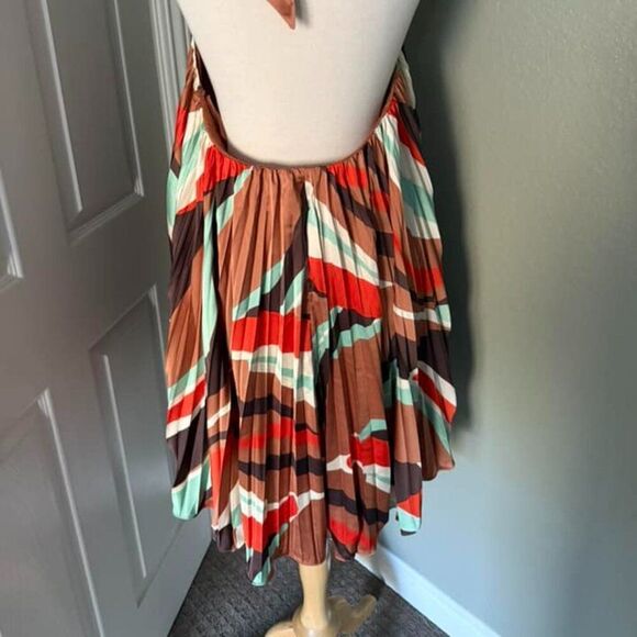 Anthropologie x HUTCH Halter Pleated Swing Mini Dress. L NWT - Picture 11 of 12
